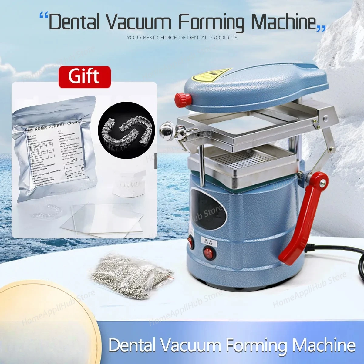 Detal Lab Orthodontic Laminator Vacuum Former With Vacuum Splint Thermoforming Sheet Molding Machine Vacuum Forming Machine