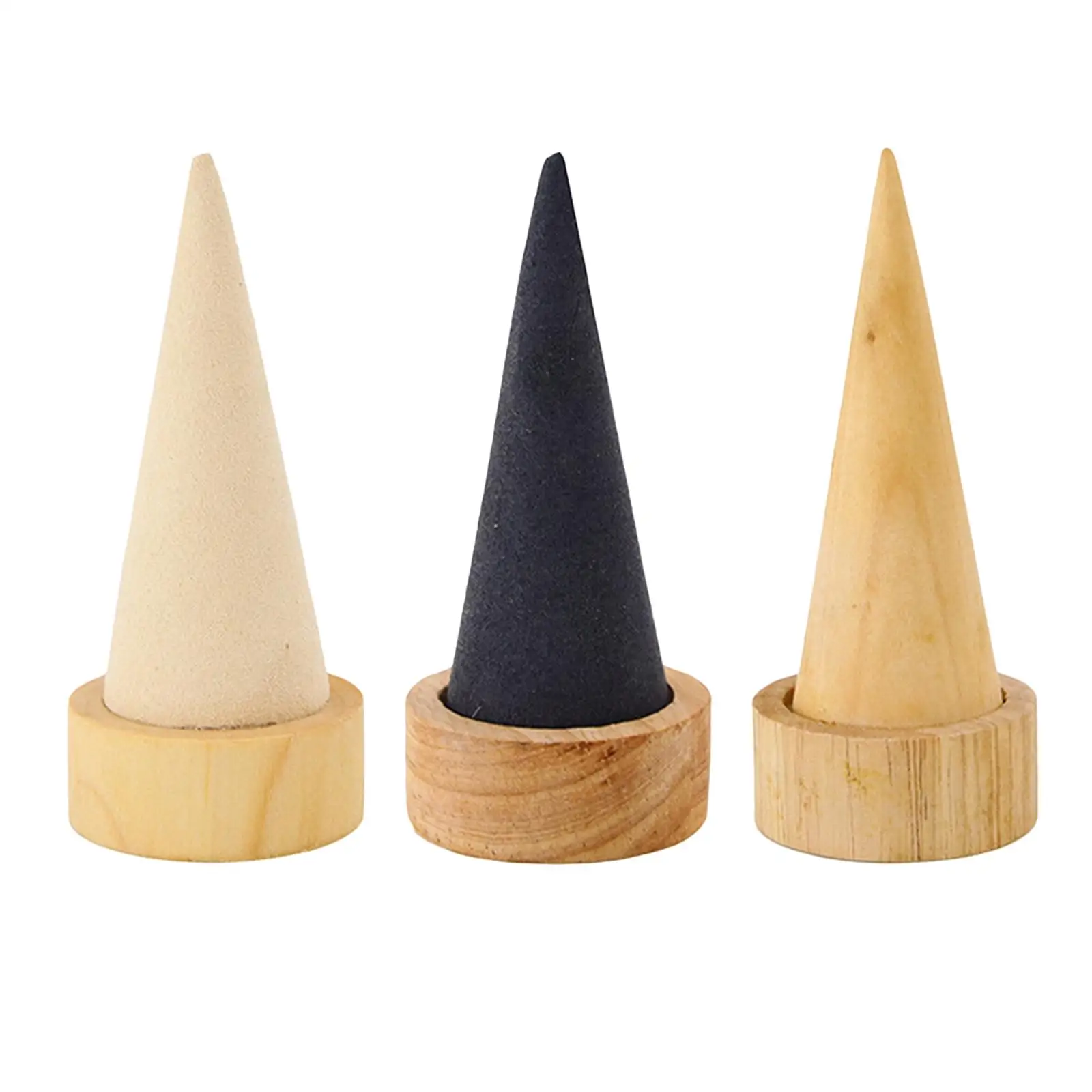 Cone Shape Rings Display Holder Jewellery Storage Rack Rings Stand for Wedding Retail Shop Shows Engagement Countertop Selling