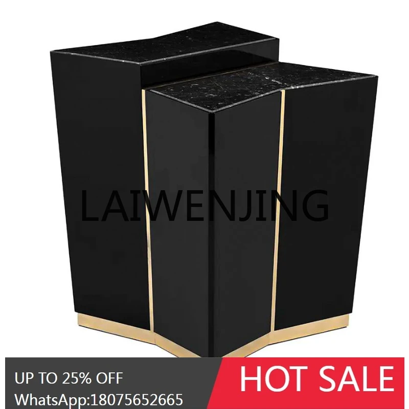 RWJ Marble Side Table Modern Light Luxury Designer Corner Sofa Side Table Side Table