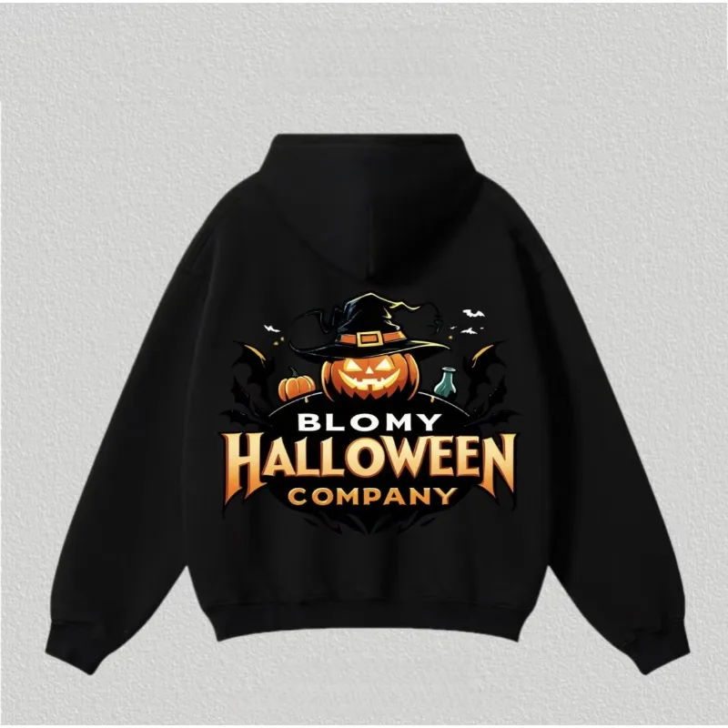 

European and American Halloween Men's and Women's Cotton Hoodies, Loose Warm Sports Shirts, Long-sleeved Fleece Casual Jumpers