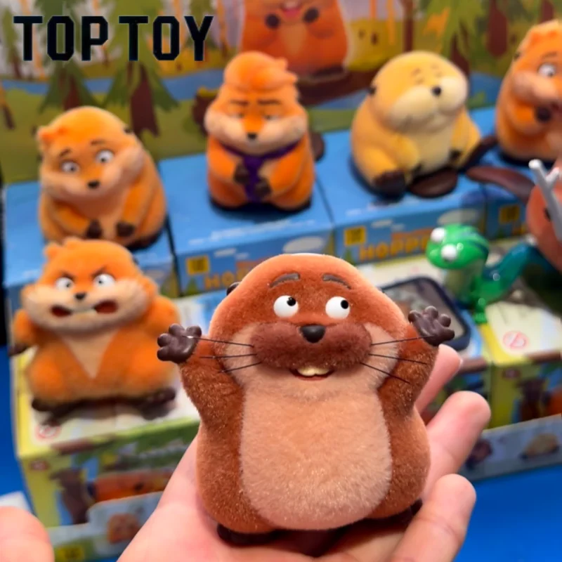 TOPTOY Pixar Beaver Transformation Plan Mini Blind Box Figure Cartoon Trendy Toy Desktop Ornament Collectible Gift For Adult
