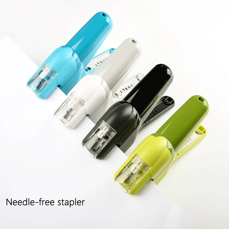 Portable No Staples School Office Supplies New 1PC Stapleless Stapler Book Paper Stapling Stapler Mini