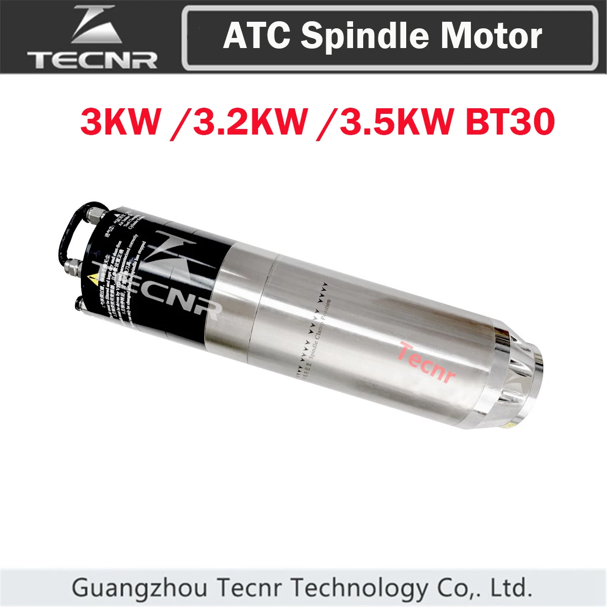 3KW 3.2KW 3.5KW BT30 ATC Automatic Tool change Spindle Pneumatic Water Cooling Spindle Motor For Engraving Milling Metal