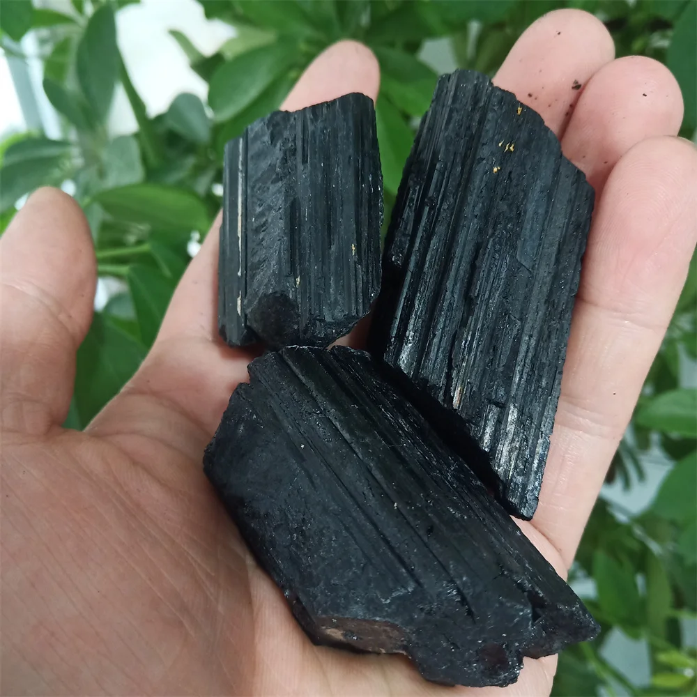منتج جديد قطعة عالية الجودة إصلاح التورمالين الأسود الطبيعي خام عينة معدنية شفاء كريستال الإشعاع حجر الطاقة #6