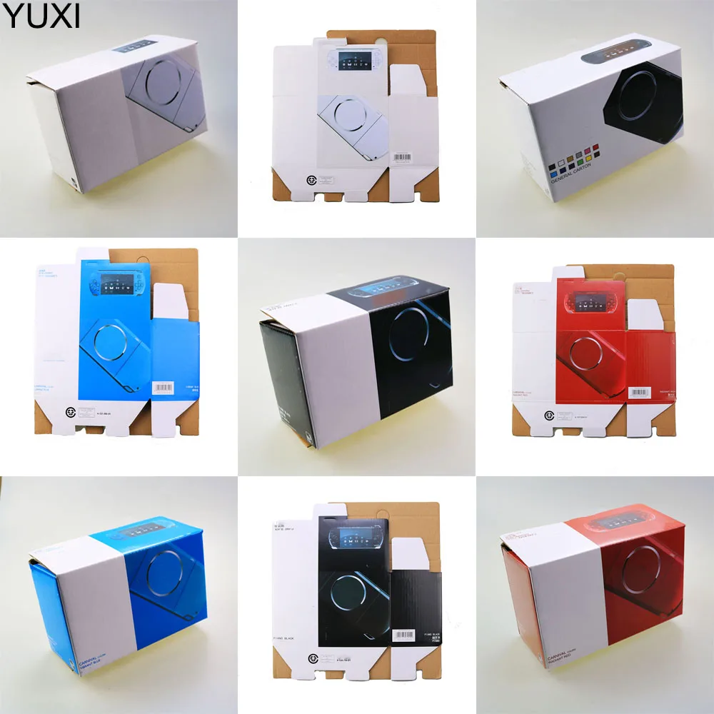 

YUXI 5 Set New Packing Box Packing Carton with Manual and Insert for PSP 1000 2000 3000 Game Console