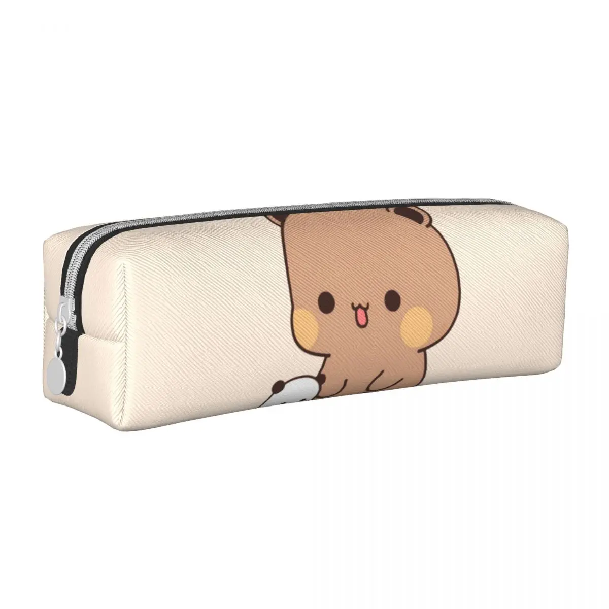 Estuches de lápices de pareja de Panda y oso de Brownie, bolsa de bolígrafos de gato Mochi, almacenamiento grande para niños, estuches de lápices de regalo escolar para estudiantes