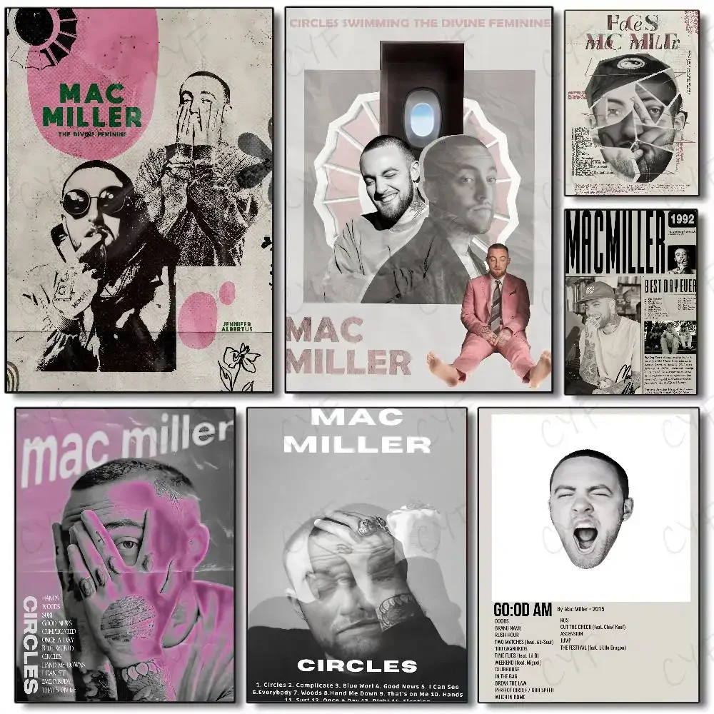 M-mac MillerS Poster Home Wall Art Garage Room DecorWater Proof Paper Print Room Decor Stickers Art Wall Decoration  Living Room