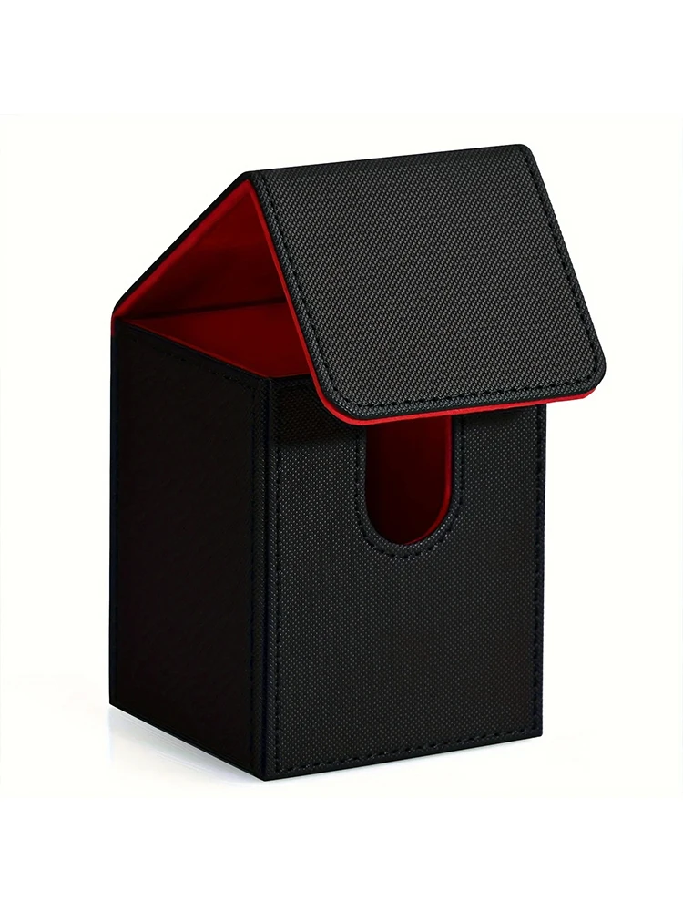 Card Deck Box, kaartopbergdoos bevat 100+ kaarten met enkele mouwen, PU-leer magnetische sluiting voor magische kaarten TCG-kaarten - afbeelding 2