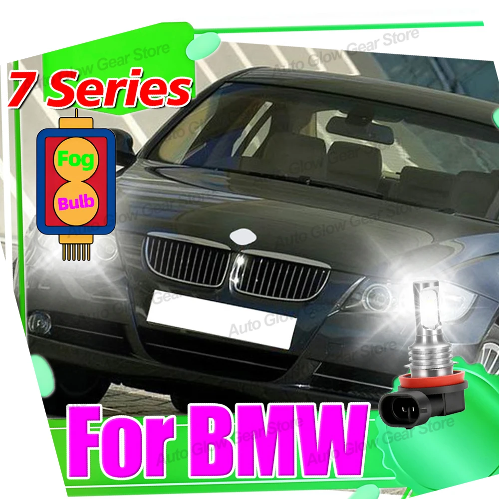

2x LED Daytime Running Lights For BMW 7-Series F01 F02 F03 F04 2008-2012 (Models with bi-xenon) Auto Lamp H8 H11 6000K DRL Bulbs