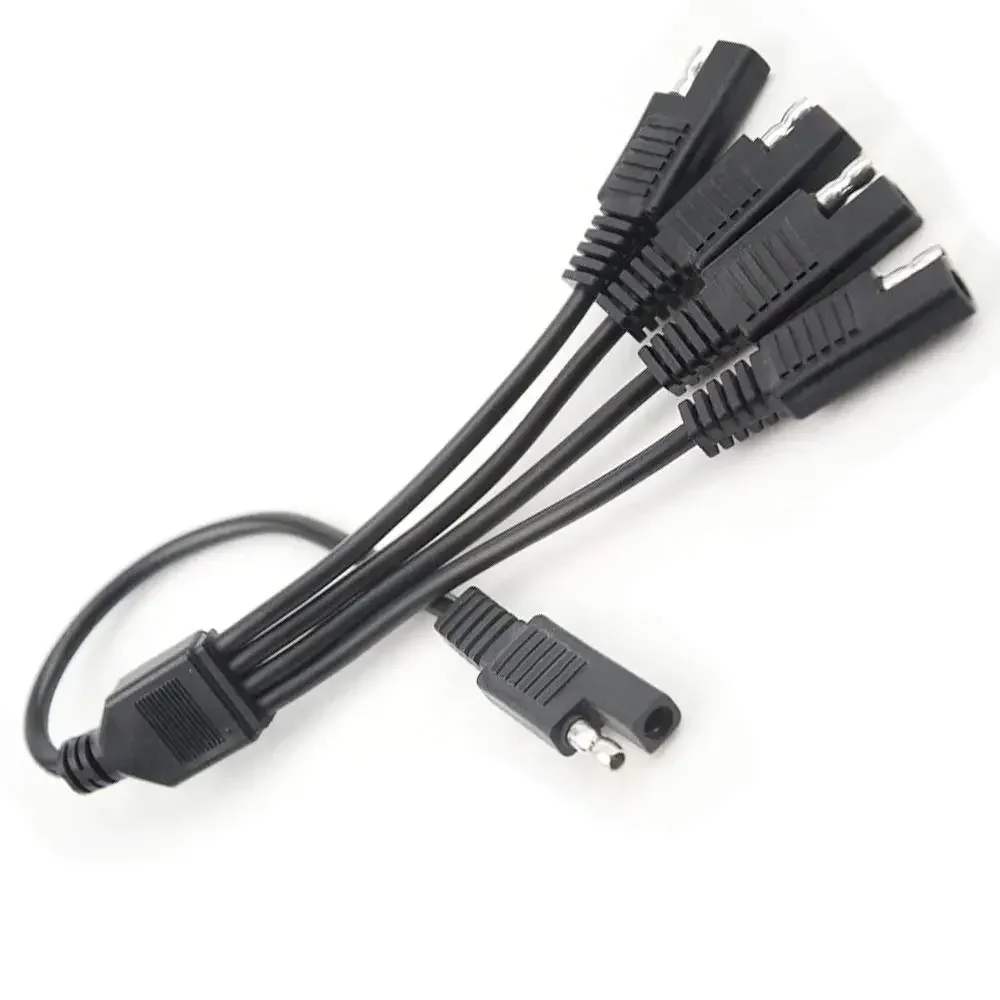 45 Cm 1-4 Sae Power Kabel Ekstensi Adaptor Konektor 5-Way Sae Adaptor Konektor 2 Pin Cepat menghubungkan Putuskan Plug