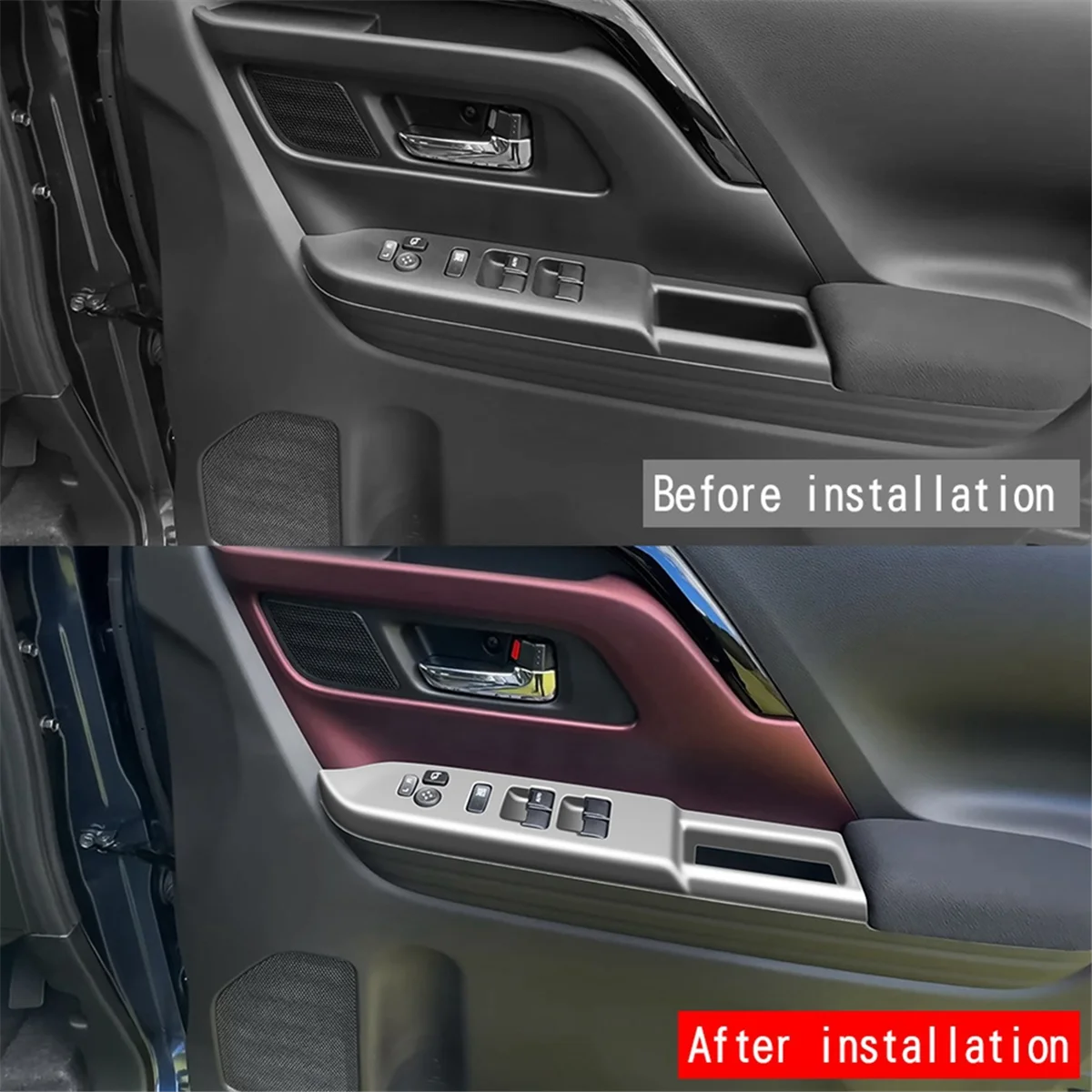 Autoruitglas Lifter Schakelpaneel Cover voor SPACIA/SPACIA Custom MK04 Serie 2024 RHD Zilver