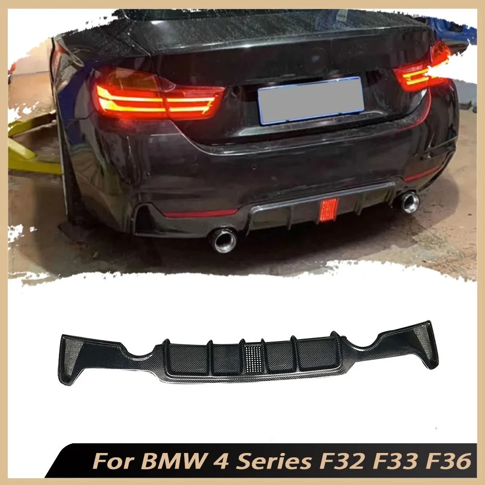 

Carbon Fiber Rear Bumper Lip Diffuser Spoiler for BMW 4 Series F32 F33 F36 420i 428i 435i 2014-2018 ABS Rear Diffuser