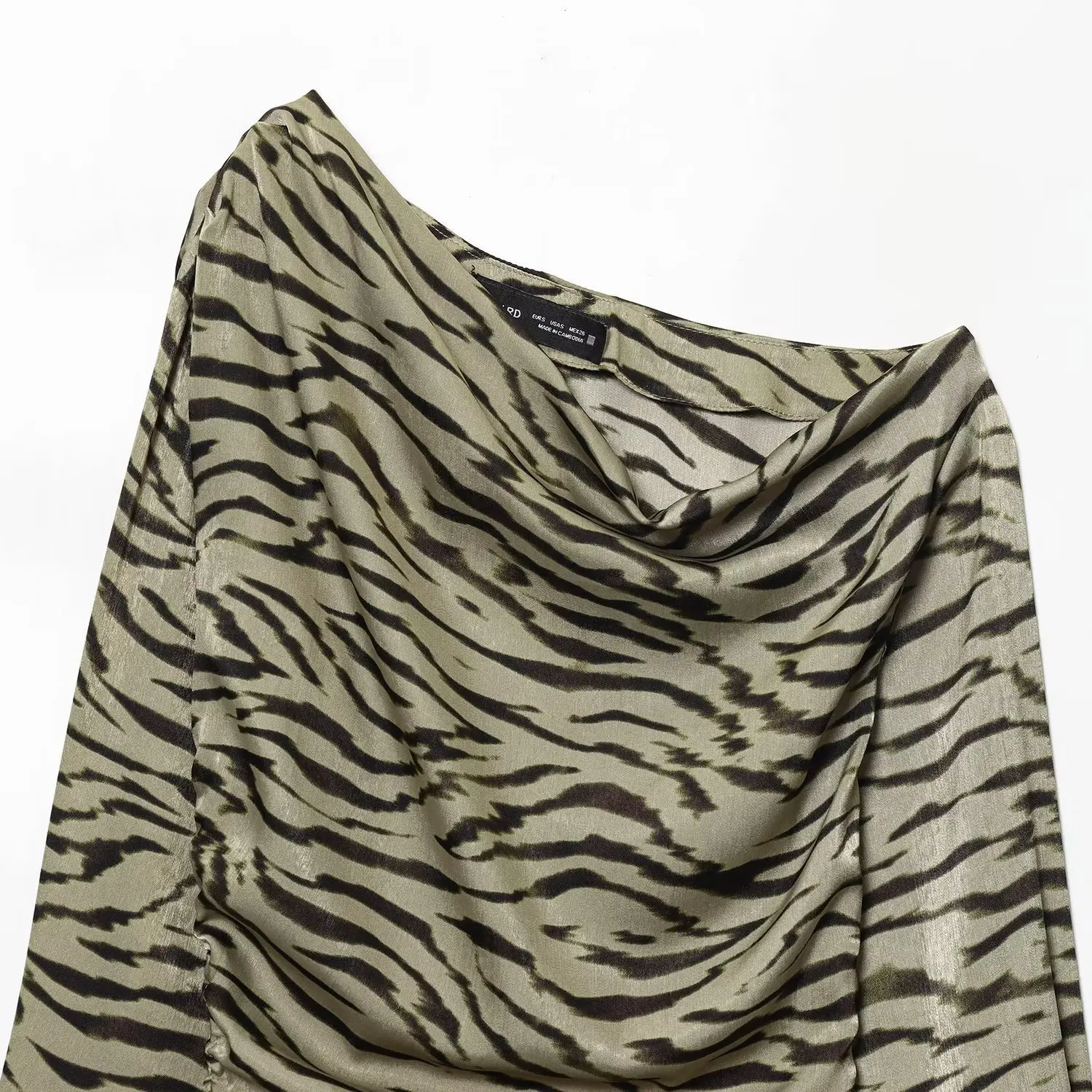 Csa Assimétrica Casual sex com Estampa de Animais para Mulheres Nova Chegada Estilo Outono Csa de Manga Longa Solta...