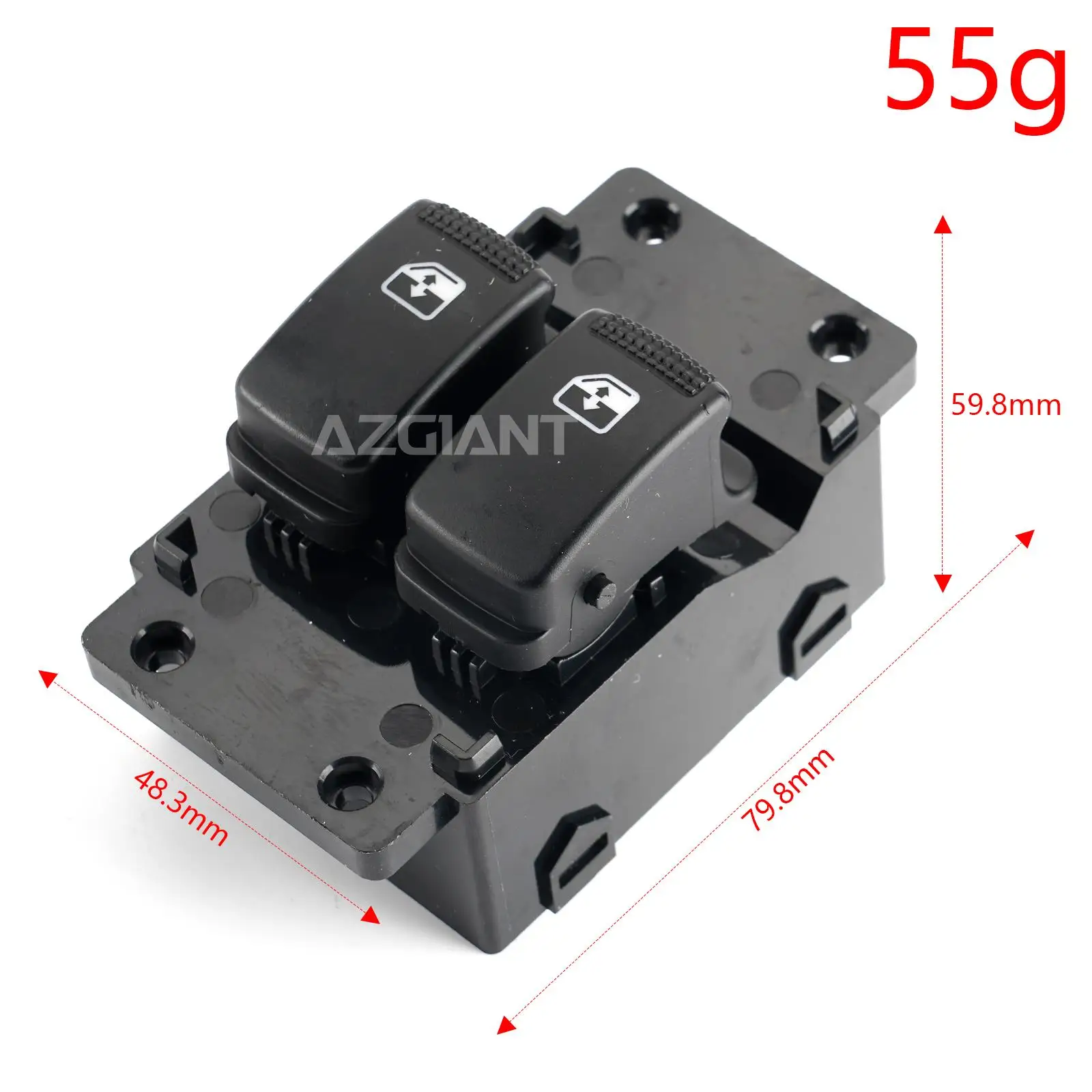 202007107 مفتاح رئيسي لنافذة السيارة لشركة Hyundai i10 2007-2018 11 دبابيس ملحقات السيارة الجانبية للسائق #2