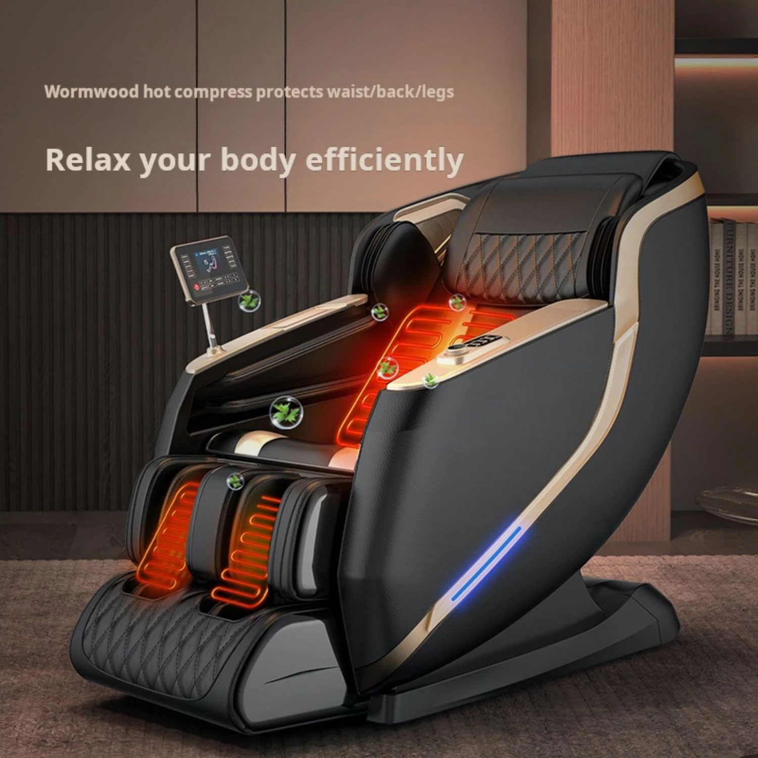 3-year warranty Massage Chair Zero Gravity Full Body Massage Chair Extra Large Shiatsu Recliner Bluetooth Speaker Calf Heating