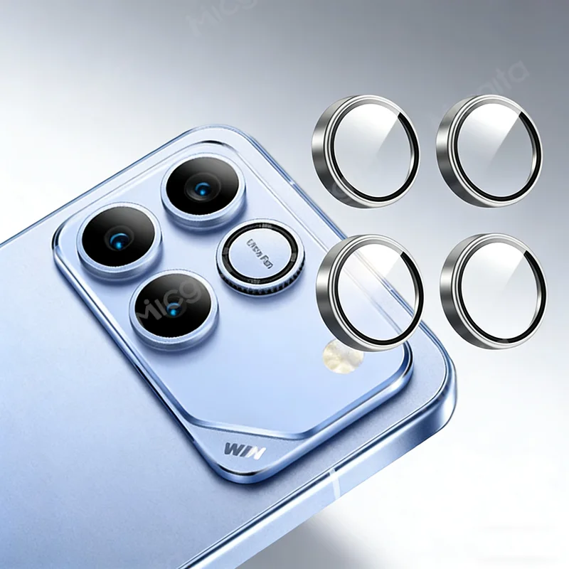 

Защитное стекло для камеры Honor Win, металлическое кольцо, 3D-покрытие, полная защита от царапин, 2 шт.