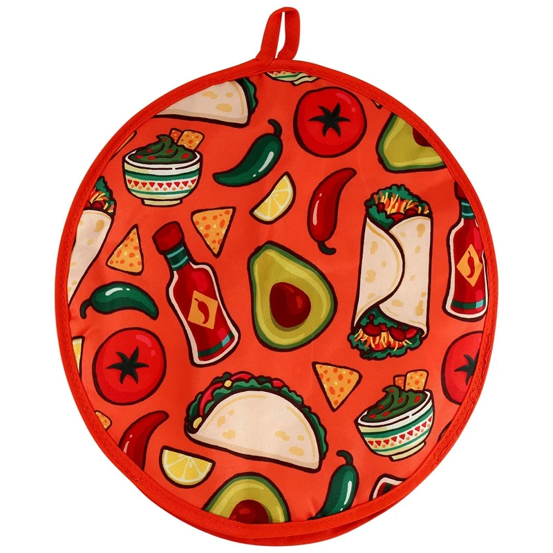 12Inch Cloth Bag For Burrito,Portable Tortilla Warmer Pouch Home For Microwave Restaurant Food Pancake