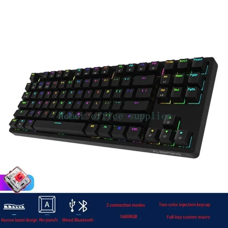 

K43B Keycaps Cherry Profile DOUBLE SHOT Thick PBT Keycaps ABS Font for MX Switch Mechanical Keyboard