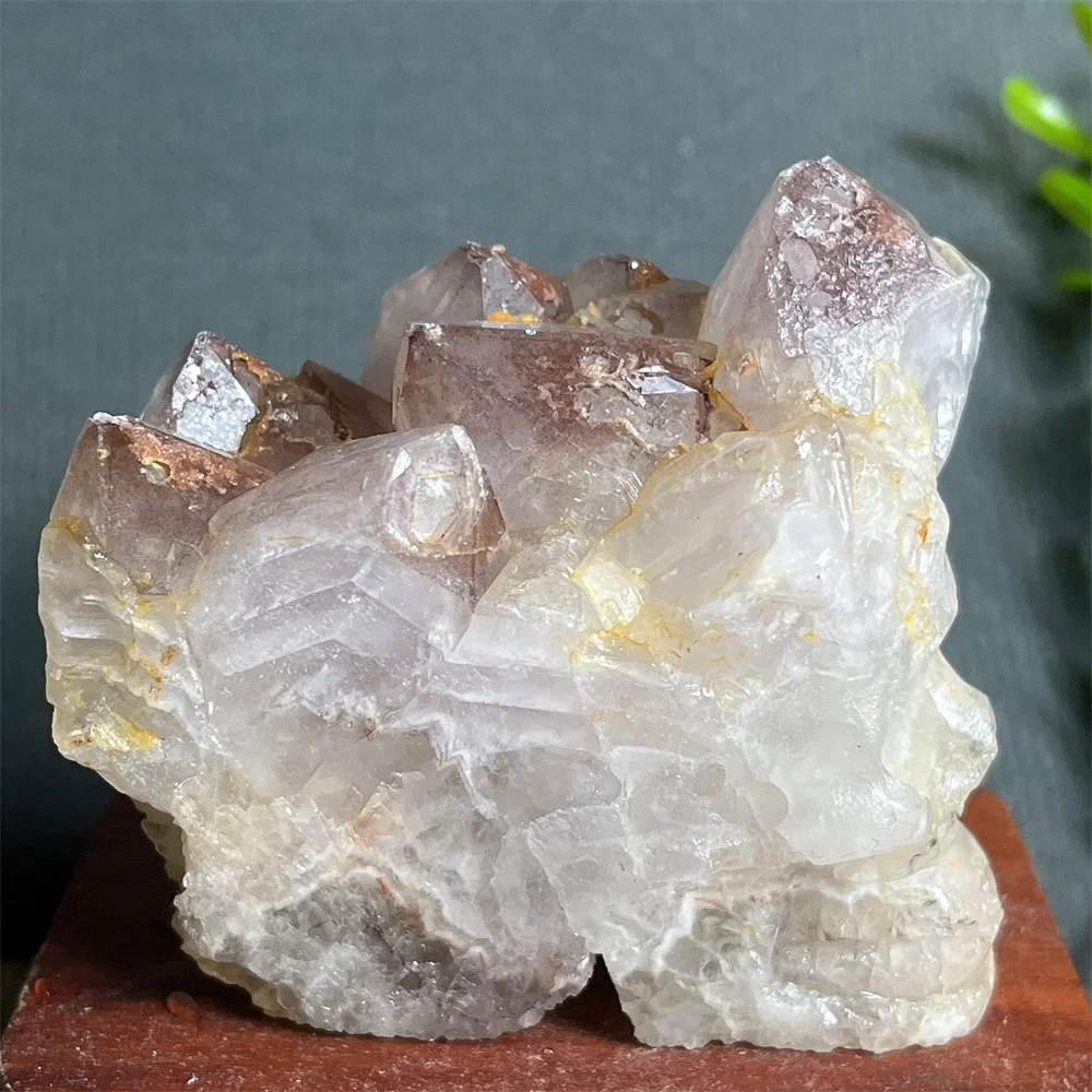 Kristall Cluster Totenkopf Naturstein Quarz Schnitzerei Handwerk Energie Mineral Edelstein Heilung Handwerk Spirituelle Reiki Heimdekoration