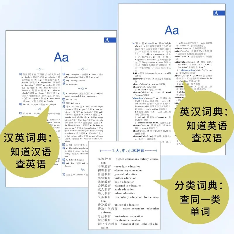 English Chinese English Dictionary: A Practical Chinese English Translation Tool for College Students in Large Open Format