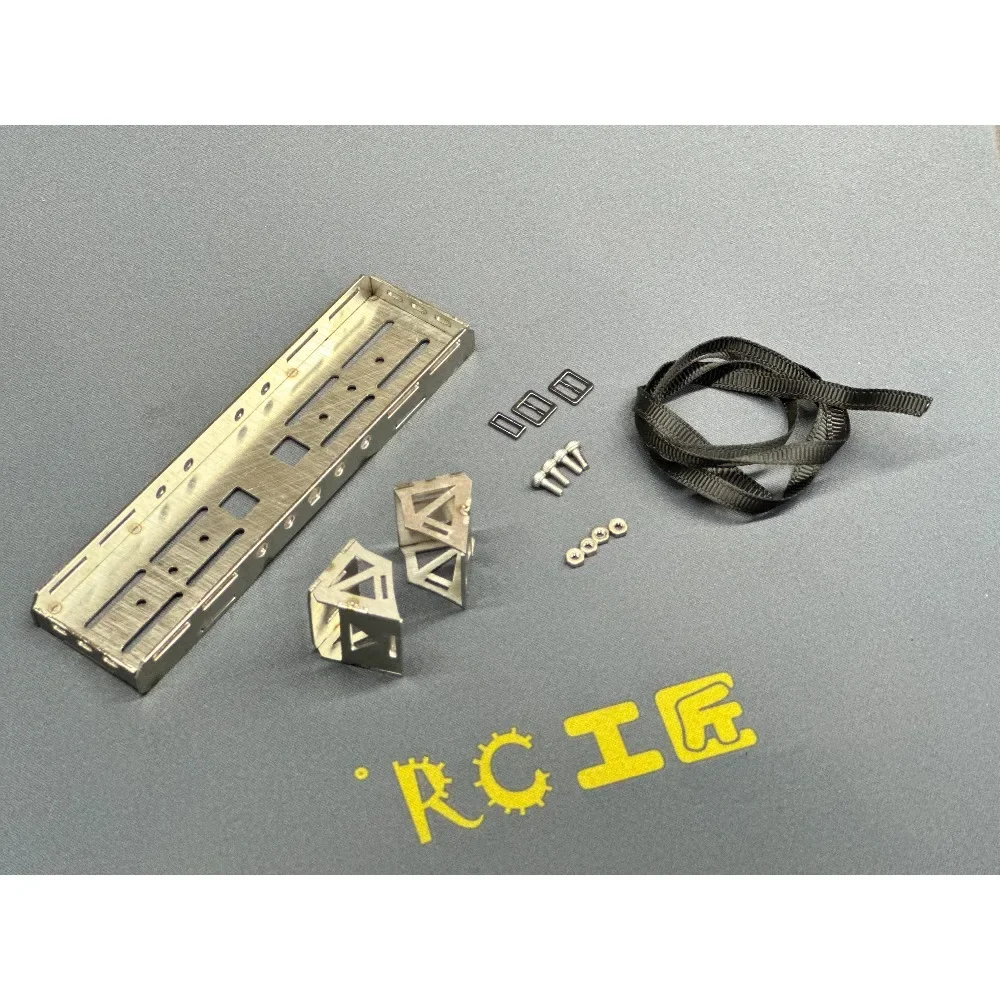 RC Simulation Offroad Crawler Rear Storage Tray 1/10 1/8 Metal Spare Tire Rack Decorative Upgrade Accessories customizable size