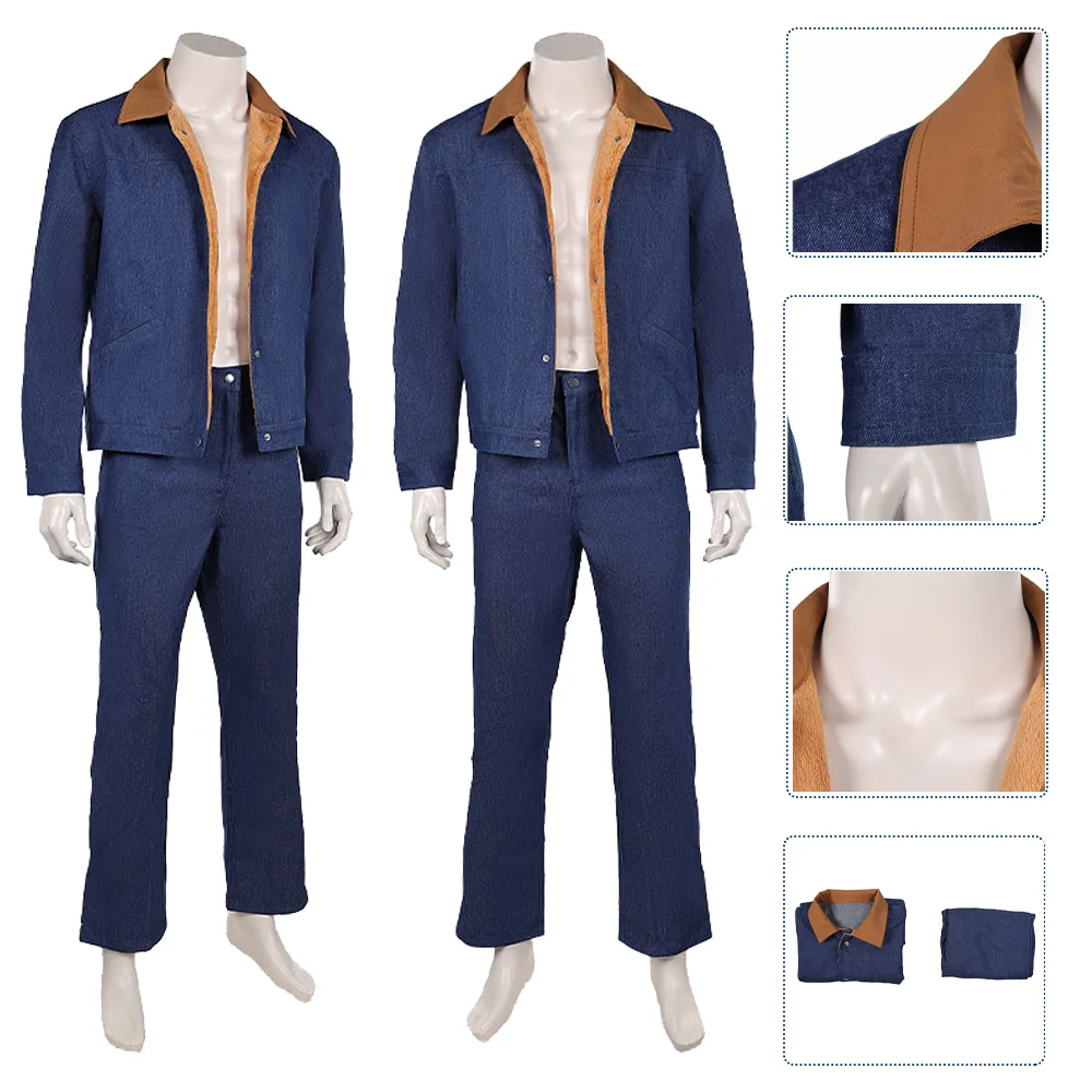 

Anime Cosplay Dmitri Antonov Cosplay Costume Jeans Denim Jacket Suit Halloween Carnival Party Outfit Uniform Disguise Dress Up