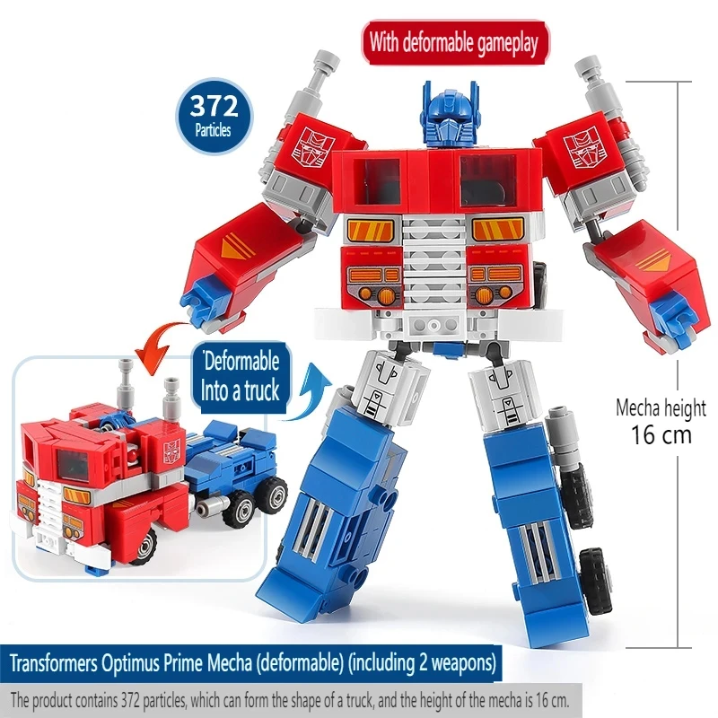 New 2 in 1 Deformation Robot Mecha Building Blocks Sets Bricks kit Transform Cars Birthday Toys Kids Children Gifts for Boys MOC