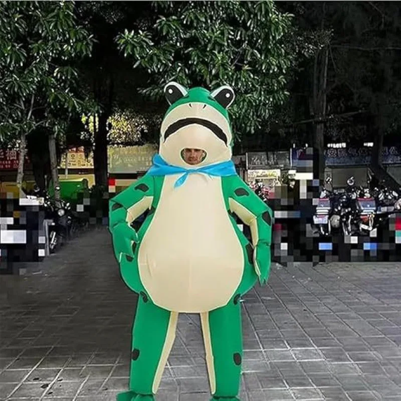 

Inflatable Frog Costume Funny Full Body Blow Up Cosplay Costume Suitfor Adult Halloween Party Role Play Costume Festival Gift