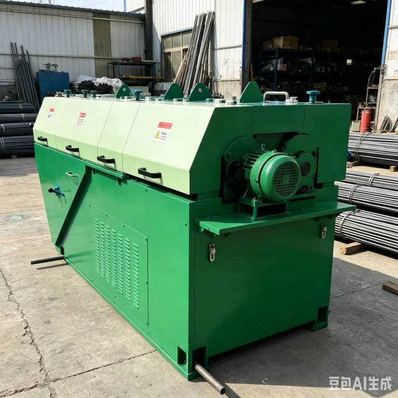 Trailer Mounted High Speed Deformed Wire Straightening Machine Fast Speed Cold Rolled Bar Straightener Cutter Equipment