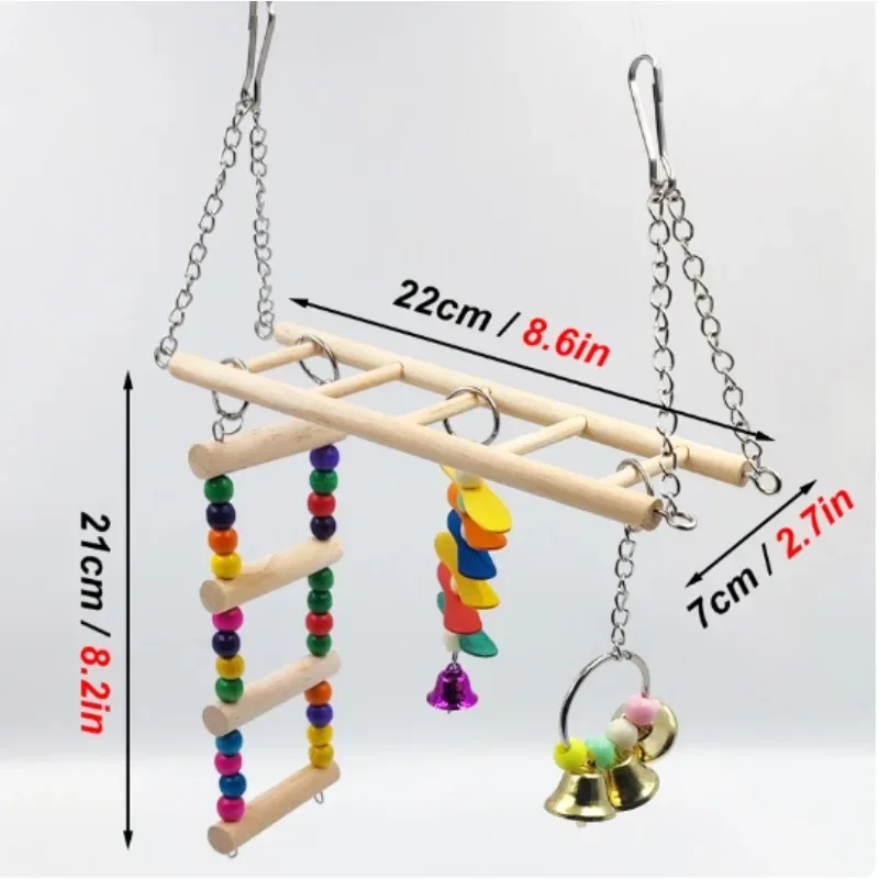 Hamster Parrot Toy Rack Game Rack Horizontal Ladder Ladder Suspension Bridge Toy Combination Bird Toy