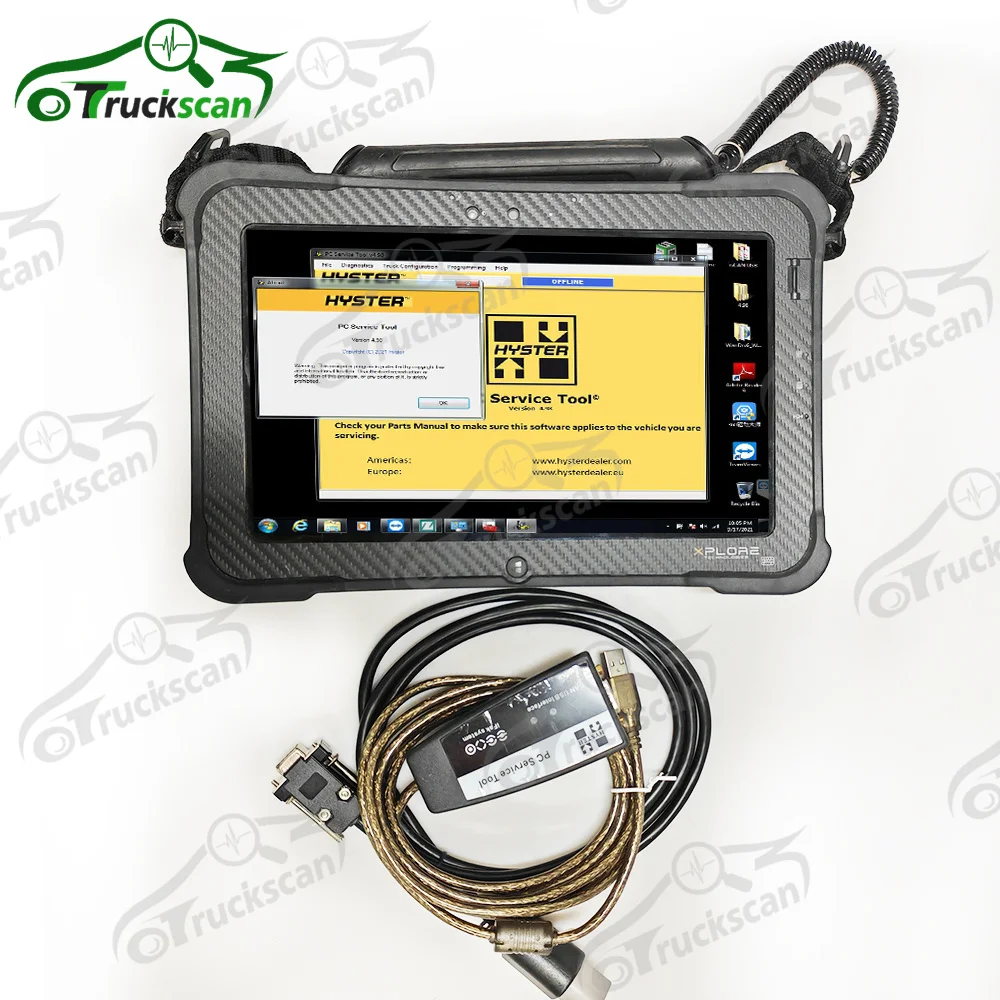 For Yale hyster PC Service Tools YH 4.99 forklift auto truck diagnosis scanner tool+Xplore Tablet CAN USB Interface