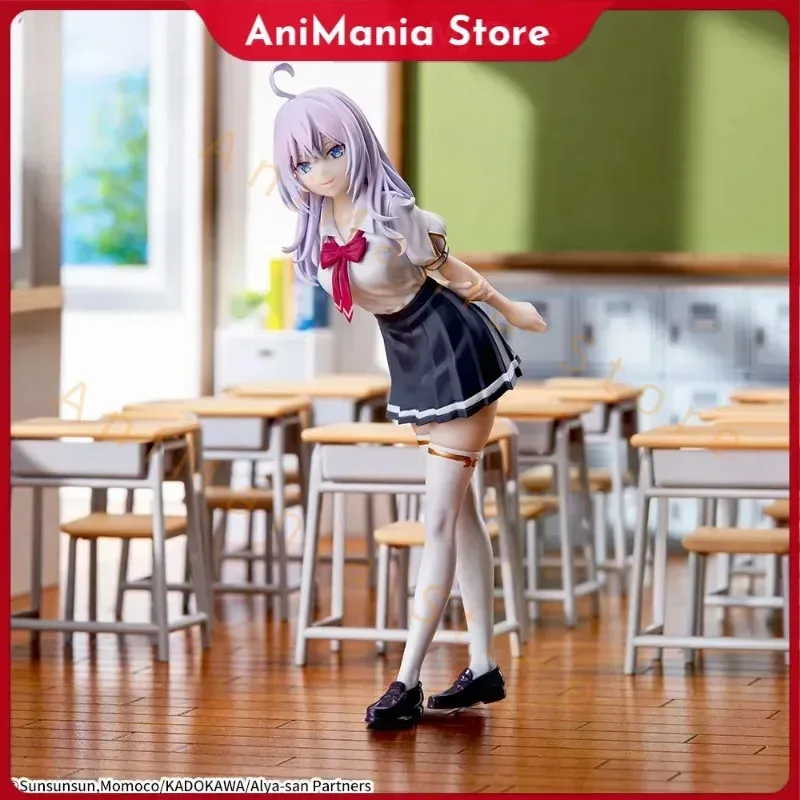 In Stock Original SEGA Luminasta Alya Sometimes Hides Her Feelings in Russian Alisa Mikhailova Kujou Pvc Anime Figures Toys Gift