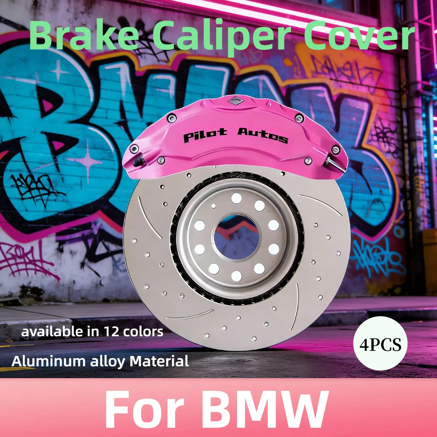 Cubiertas de Caliper de Freno para BMW, Kit de Aleación de Aluminio, Compatible con las Series 1, 2, 3, 4, 5, 6, 7, 8, X1, X2, X3, XM, i3, i4, i5, i7, iX1, iX2, iX3, iX, M2, M3, X4M