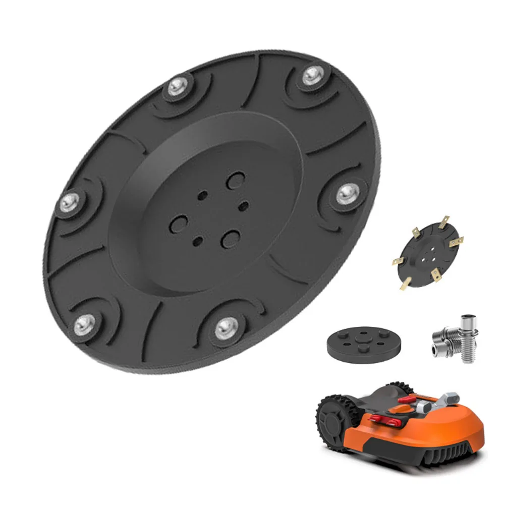 RSD-01-3 Robotic Lawn Mower Cutting Disc Kit 6 Blades For Precision Cuts Mowing Robot Mower Disc Replacement Parts