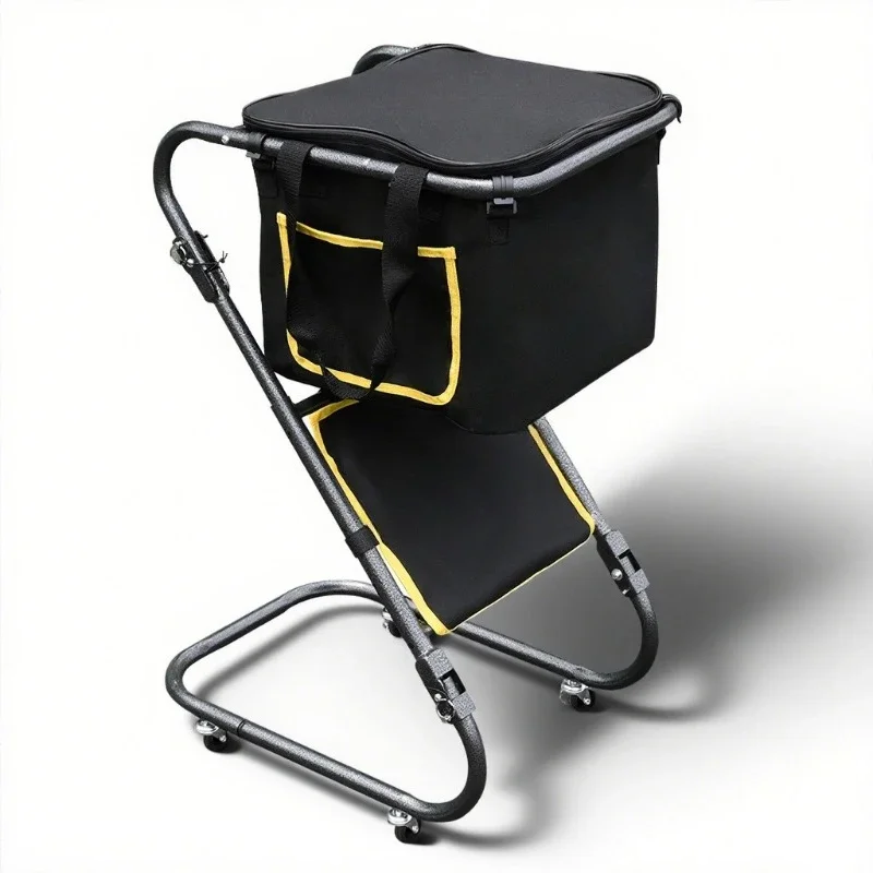 

Tennis pickup cart, large capacity basket with wheels, suitable for training and coaching