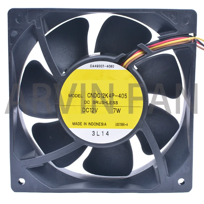 Brand New Original CA06319-E001 CNDC12K4P-405 120mm 12cm Fan 12038 120x120x38mm 12V 7W Quiet 4-line Cooling Fan For Server