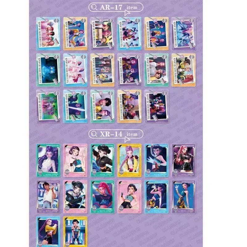 K-pop Witch Hunting Squad Card Witch Hunter girl anime character QR XR rare Thickened collection card