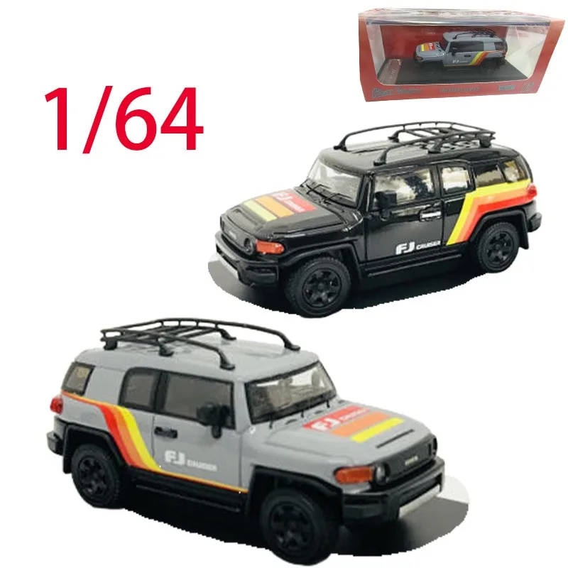 

Stance Hunters, литой под давлением масштаб 1/64, модель автомобиля из сплава Toyota FJ Cruiser, игровые транспортные средства, игрушки для мальчиков, оригинальная коробка