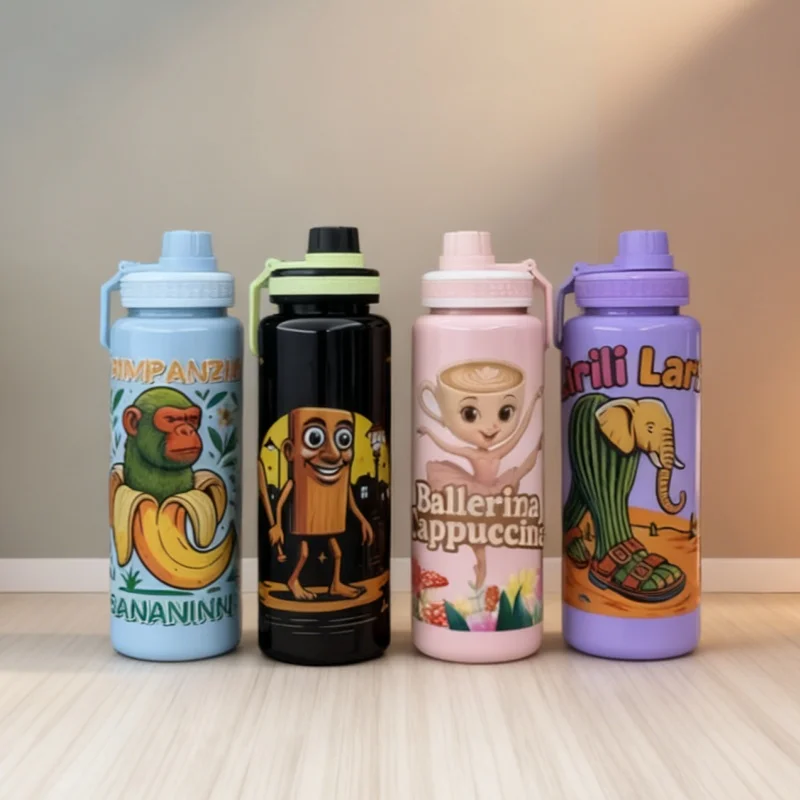 

Прямые продажи от производителя, модная новая чашка для воды AI Shanhaijing, большая емкость, чашка для воды, портативный ручной мультяшный спортивный чайник