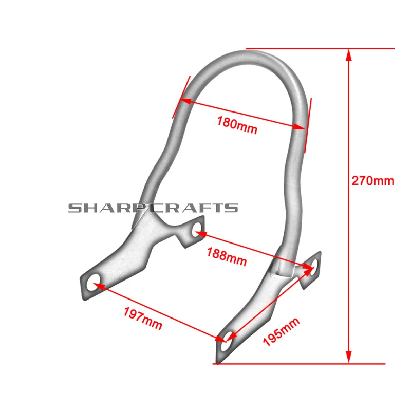Motorcycle Shorter Passenger Backrest Frame Sissy Bar For Harley Sportster Forty Eight XL1200 XL883 Iron Custom Low Nightster - view 6