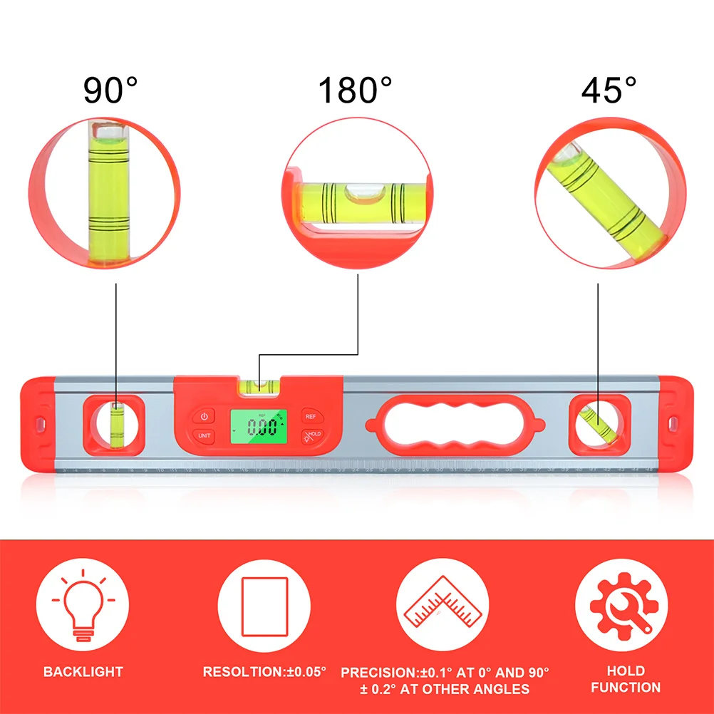 منقلة مستوى الكحول، مقياس زاوية رقمي صغير محمول، مكتشف إلكتروني