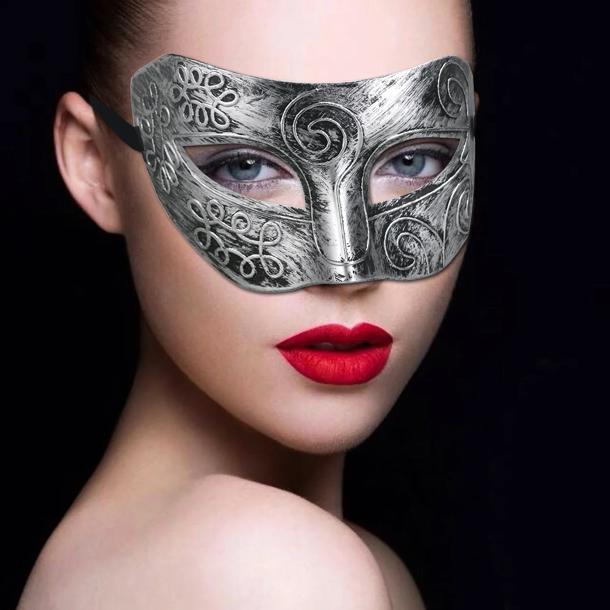 Крутая привлекательная маскарадная маска для лица в греческом римском стиле для мужчин 18 см x 9 см, пластиковое нарядное платье на Хэллоуин