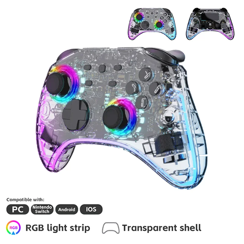 

Контроллеры RGB Light Switch Pro для беспроводного игрового контроллера Switch/Switch Lite для NS Switch OLED-геймпада