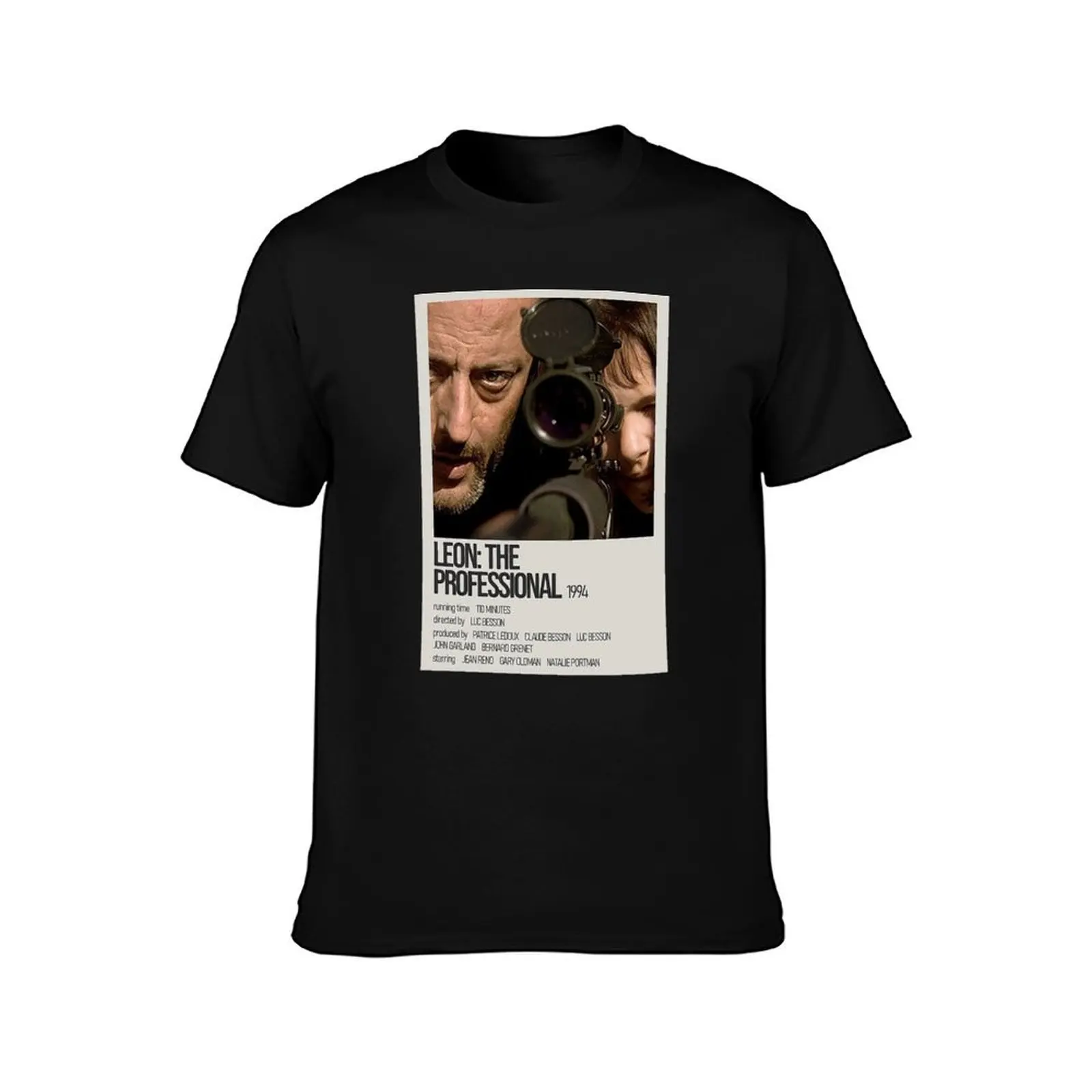 Léon the Professional - Yellow Black Artwork T-Shirt Holiday Casual Short Sleeve Top T-Shirt