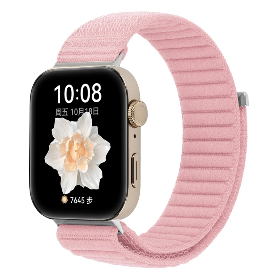 Nylon Loopband voor Huawei Watch Fit 3 4 5/4 5 Pro Gevlochten Comfortabele Ademend Sportband voor Huawei Watch Fit 4 5 Pro