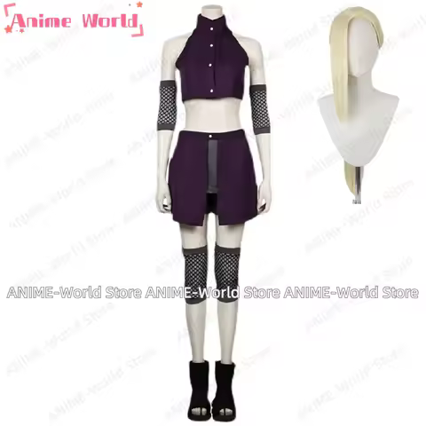 《Custom Size》Anime Yamanaka Ino Cosplay Costumes Christmas Uniform Outfits Halloween Carnival Suit Wig