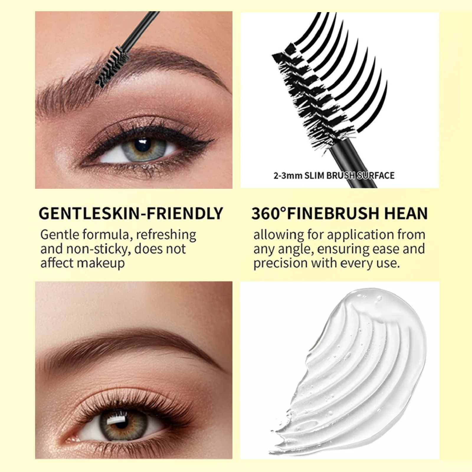 O'CHEAL Styling Gel per sopracciglia 3D Feathery Wild Brow Wax Double-end Impermeabile Sculpt Sapone Matita per sopracciglia Trucco per occhi Cosmetici