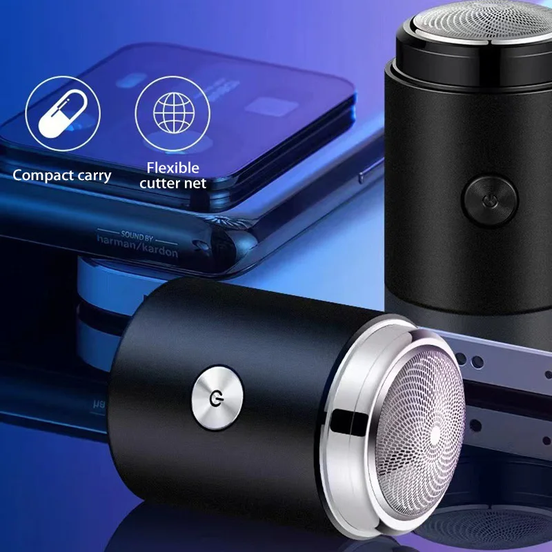 Electric Razor For Men Mini Travel Shaving Machine Washable Portable Men's Beard Trimmer Razor USB Rechargeable & Washable