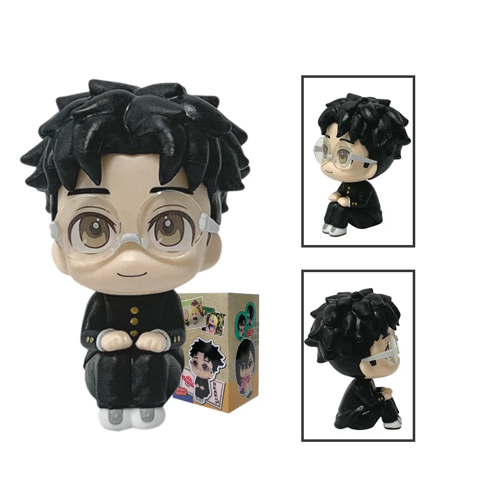 New Big-Head Chibi Ayase Momo/Okarun - Romantic Couple Set from Anime "Dandadan" | Articulated Figure Model, Perfect Gift