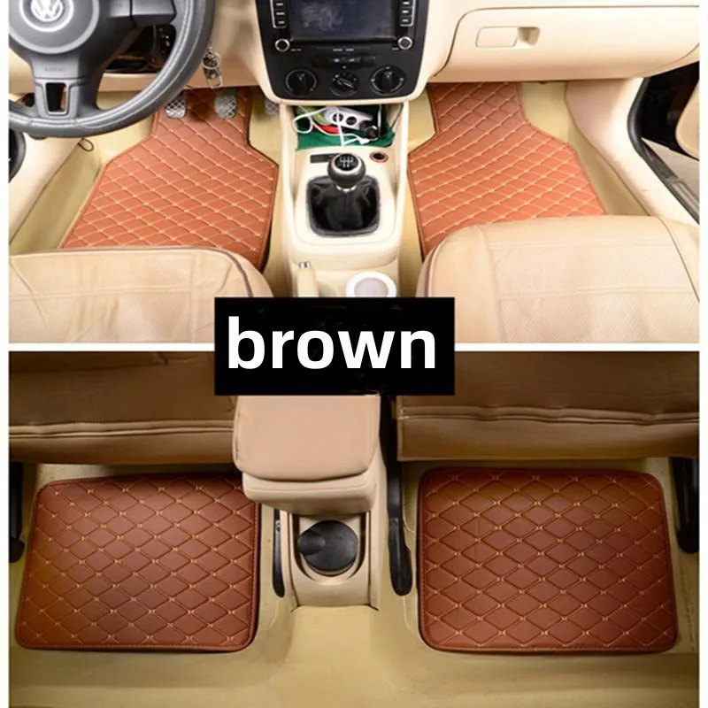 NEW Luxury Custom Car Floor Mats for Hyundai Coupe Durable leather Auto Interior Accessories Waterproof Anti dirty Rugs